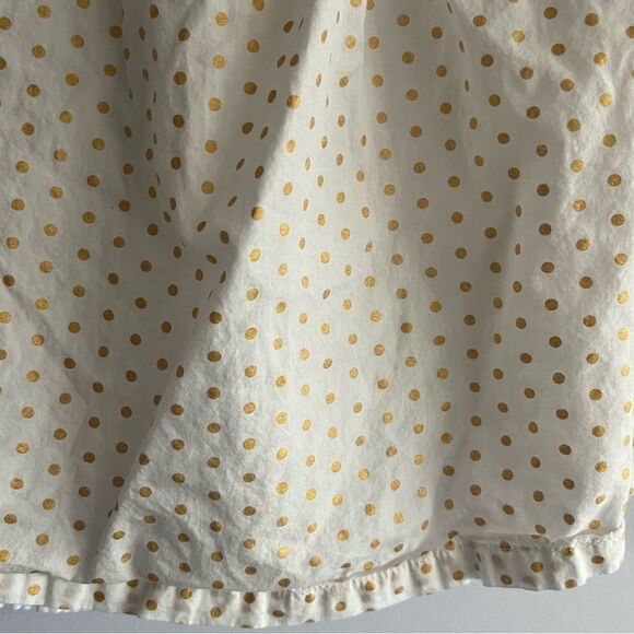 Kid's Ruby & Bloom Cream & Gold Polka Dot Long Sleeve Top - Picture 4 of 8